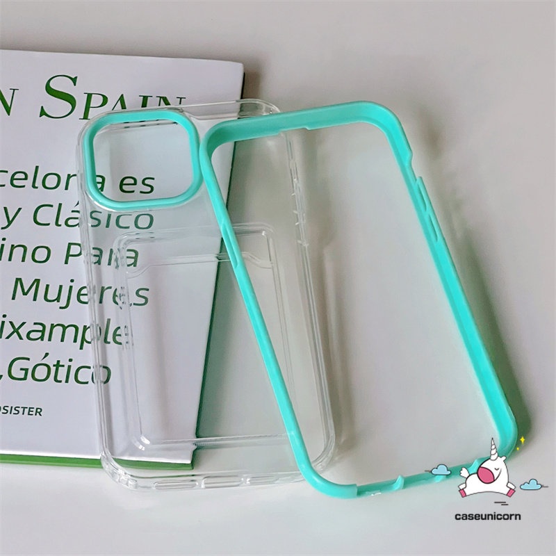 3in1 Casing Soft Case + Dompet Kartu Untuk iPhone 11 13 12 14 Pro MAX XR 7 8 6 6S Plus X XS MAX SE 2020