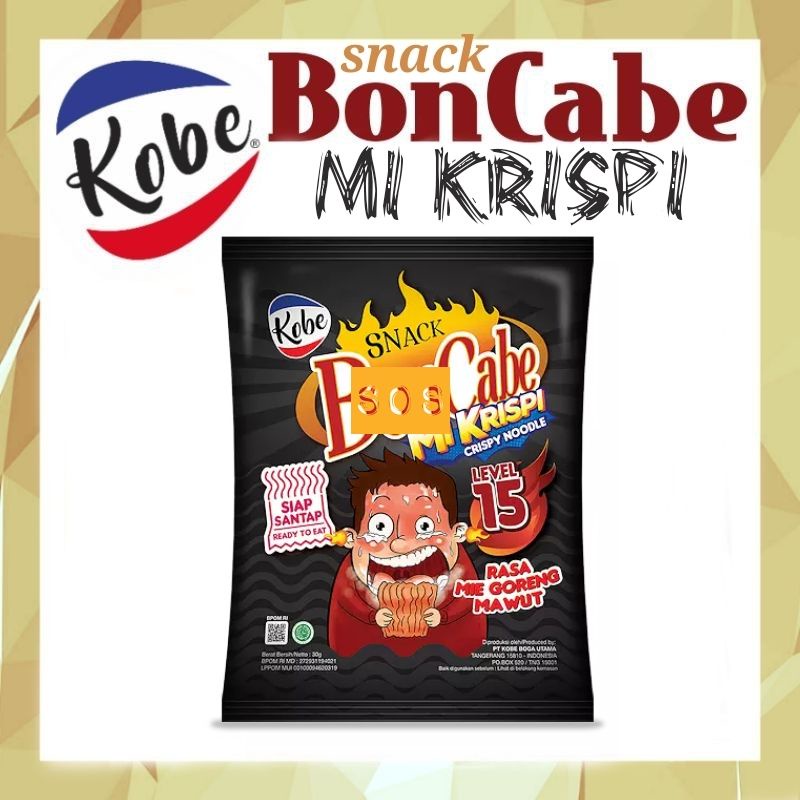 

《OS3》 Snack BonCabe Mi Krispi - mi kremes bon cabe