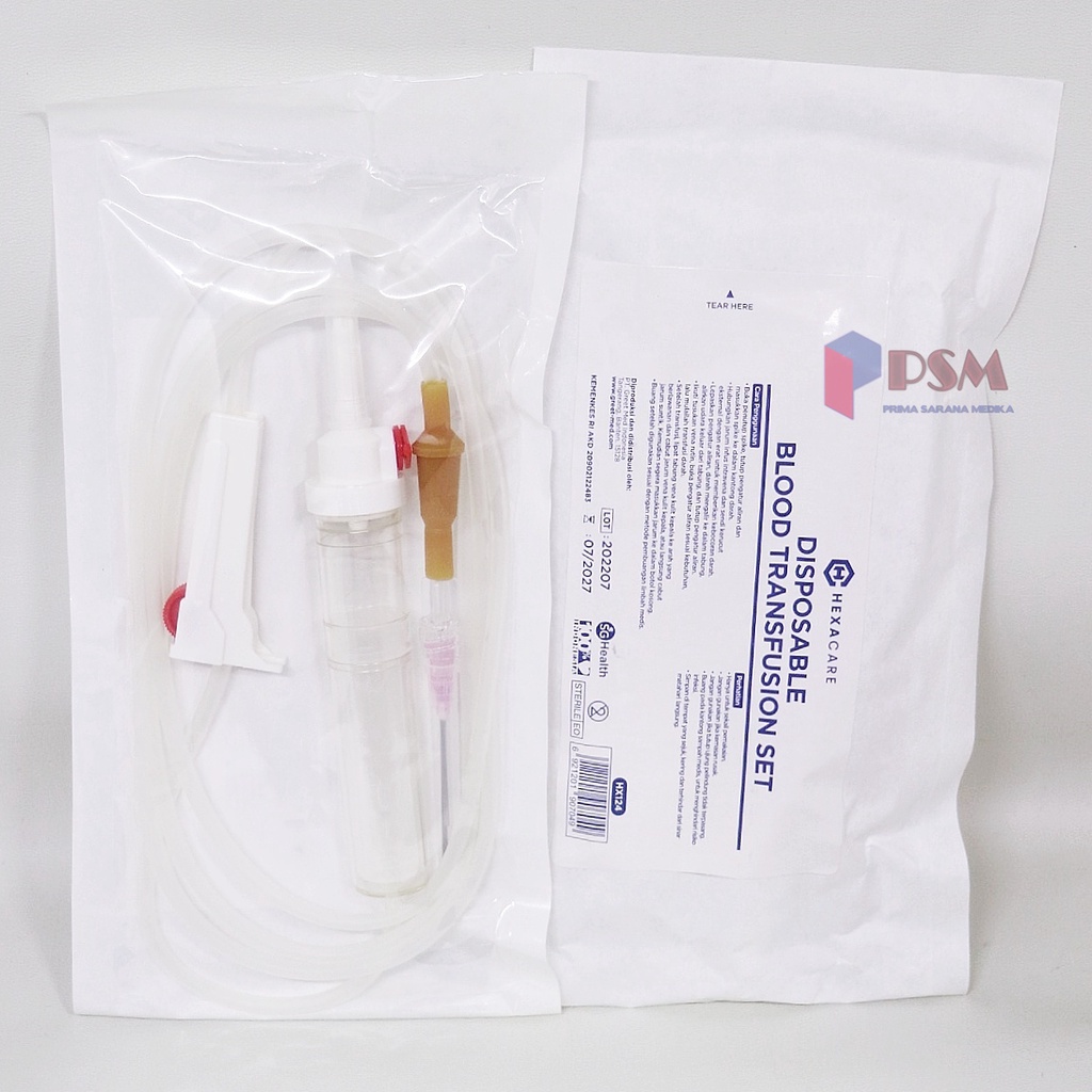Hexacare Disposable Blood Transfusion Set / Selang Transfusi Darah Gea Cosmo