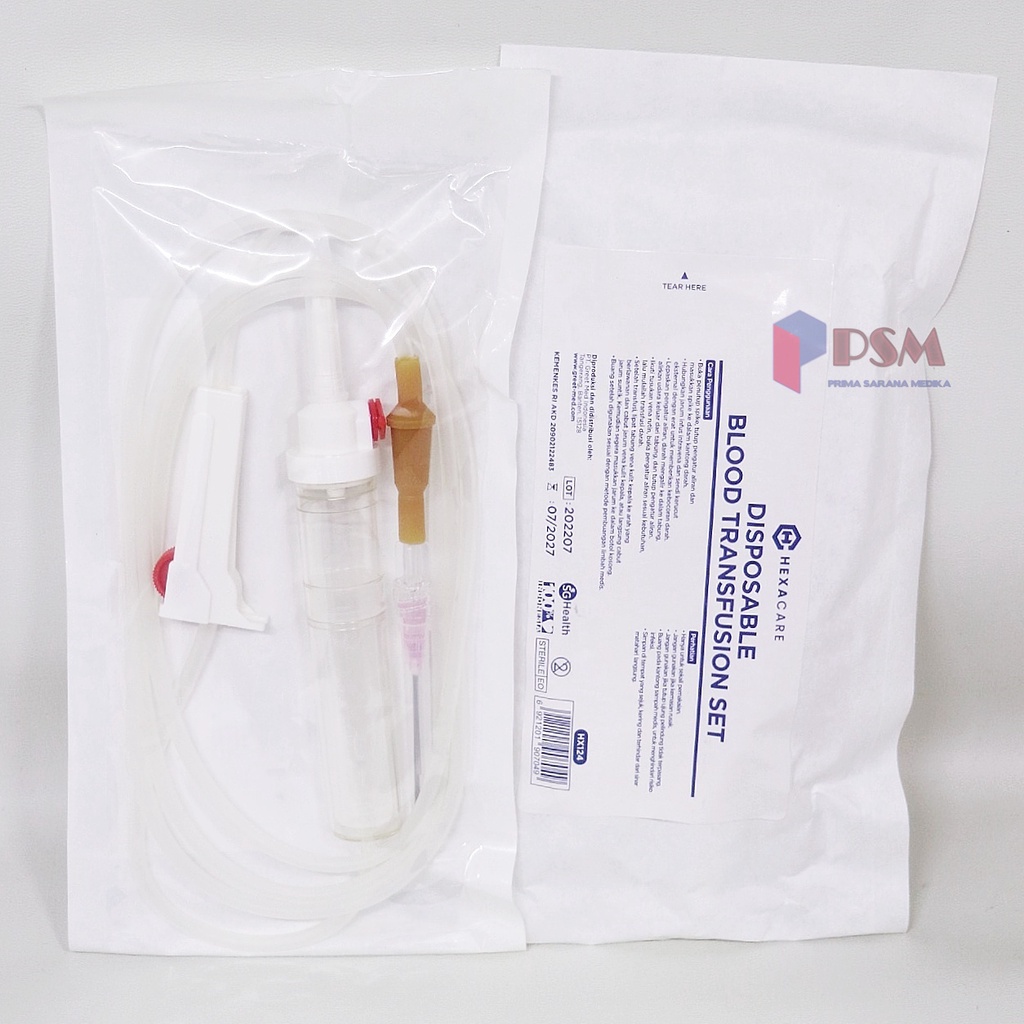 Hexacare Disposable Blood Transfusion Set / Selang Transfusi Darah Gea Cosmo