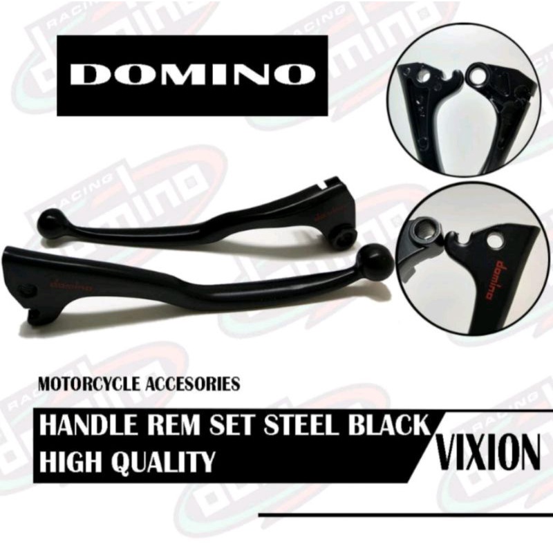 HANDLE REM MOTOR MODEL STANDAR HITAM DOMINO MIO/BEAT/SCOOPY/VARIO125/150OLD/SATRIA FU/VIXION