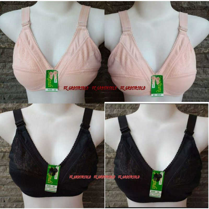 FC - Bra Jumbo Srikandi Plum / Bh Jumbo Tali lebar Tanpa Busa Tanpa Kawat