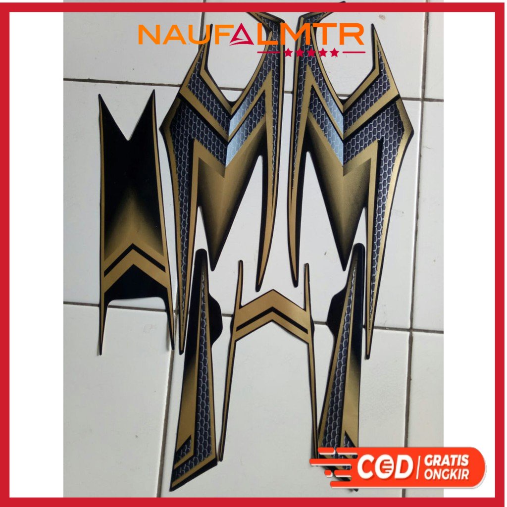 STRIPING RX KING 2004 SE HITAM GOLD