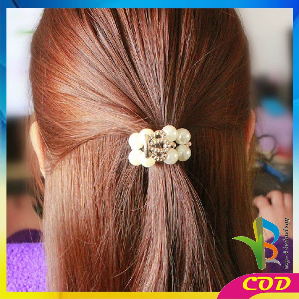 RB-C216 Karet Ikat Rambut Mutiara / Aksesoris Ikat Rambut Anak / Ikat Rambut Korea / Kunciran Rambut