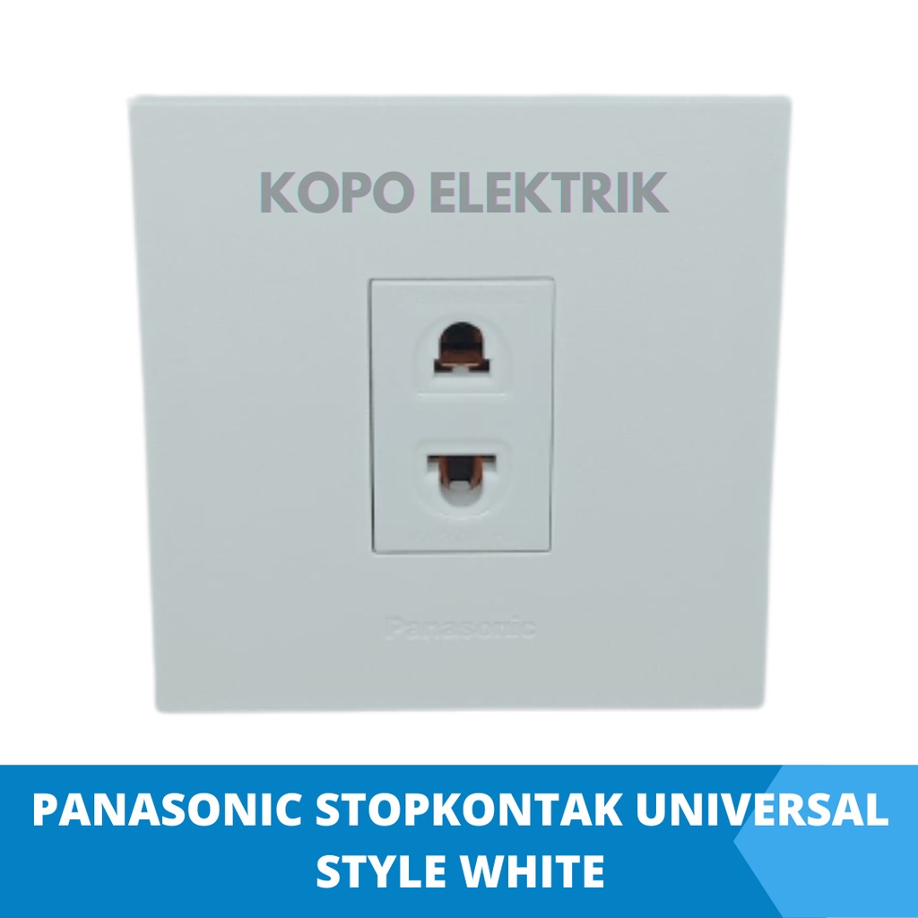 Panasonic Stopkontak Universal Style White Tanam