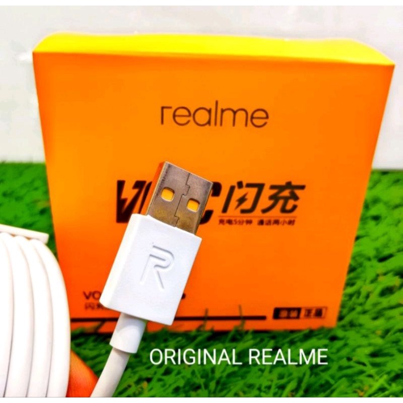 Kabel data realme micro USB VOOC (packing kotak)