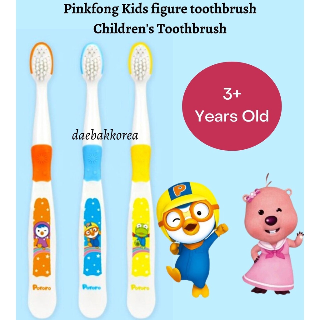 Pororo ToothBrush kids- Sikat gigi anak 3+ years old