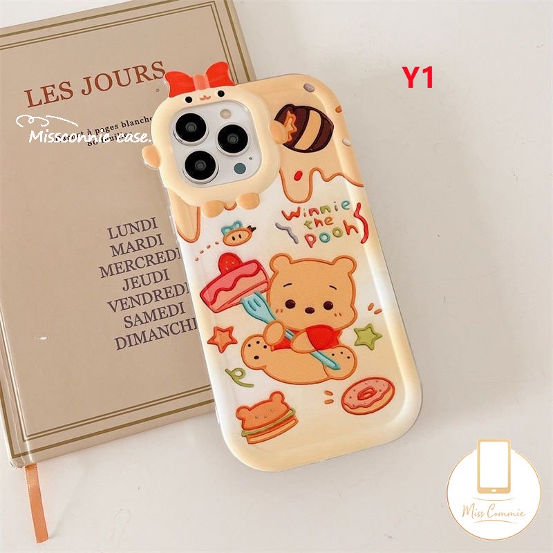 Case Motif Kartun Winnie The Pooh Untuk OPPO A57 A17 A55 A74 A16 A15 A12 A5s A17K A95 A16K A1K A77s A96 A76 A3s A53 A52 A54 A31 A5 A9 A16E A33 A16E2