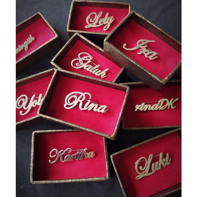 bros_nama BROSS NAMA LAPIS EMAS 24K / BROS NAMA SENDIRI / BROS NAMAKOE BROS PAPAN NAMA BROS CUSTOM N