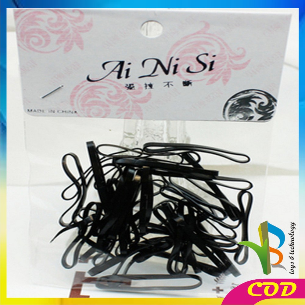 RB-C214 Karet Ikat Rambut Polos Bahan Karet 200 PCS / Kunciran Rambut Anak / Headband Wanita