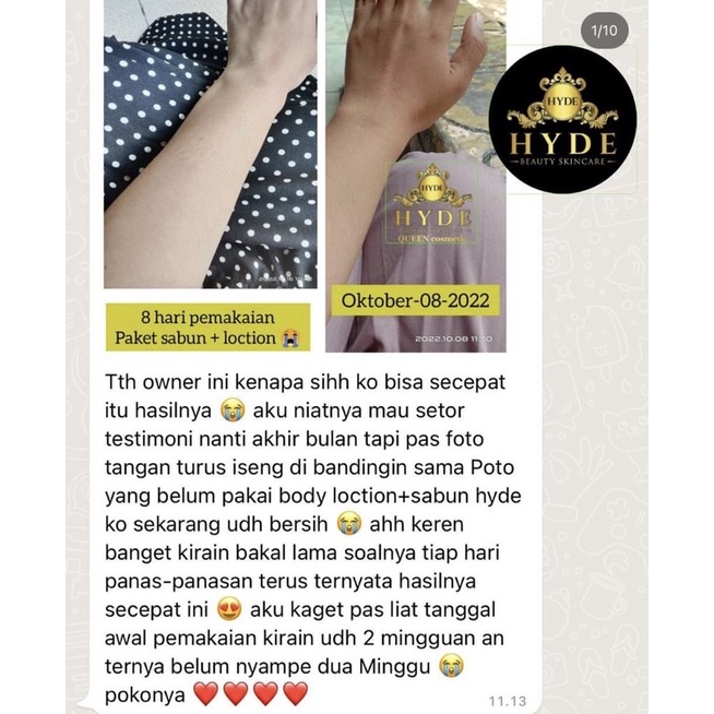 PAKET BODY LOTION HYDE BEAUTY SKINCARE BODY SCRUB HYDE SABUN HYDE LOTION HYDE ORIGINAL