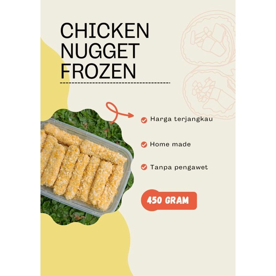 

NAGET AYAM/CHICKEN NUGGET STIK FROZEN FULL DAGING MURAH