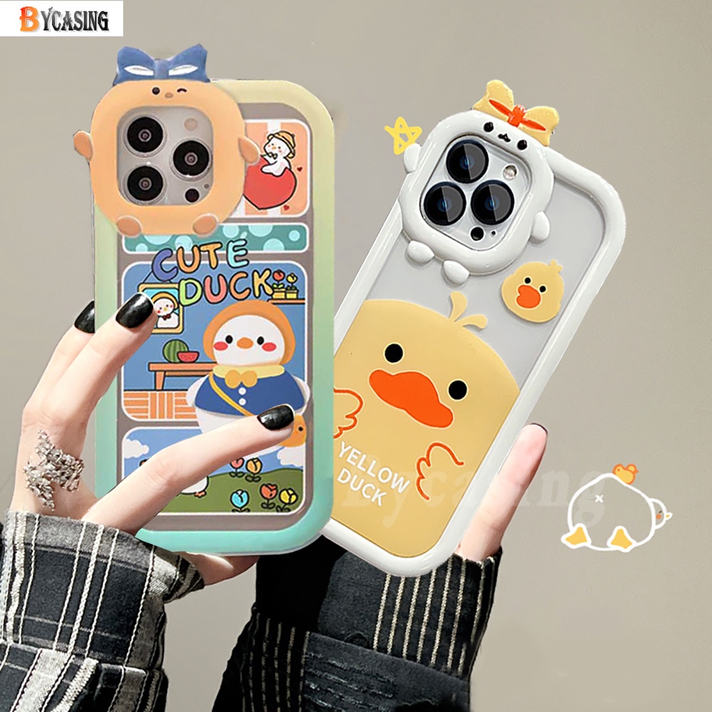 Casing TPU Samsung A04 A13 A03s A03 A22 A23 A12 A32 A31 A02s A21s A10S A20 A20s A52s A30s A51 M22 M23 Motif Bebek Kuning