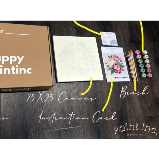 

Paint by Numbers Kit: Rose | Valentine Painting Kit | Gift |Hampers - TANPA KUAS