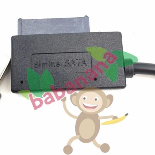 Kabel Slim Line Sata to dual usb dvd rw rom external konverter adapter