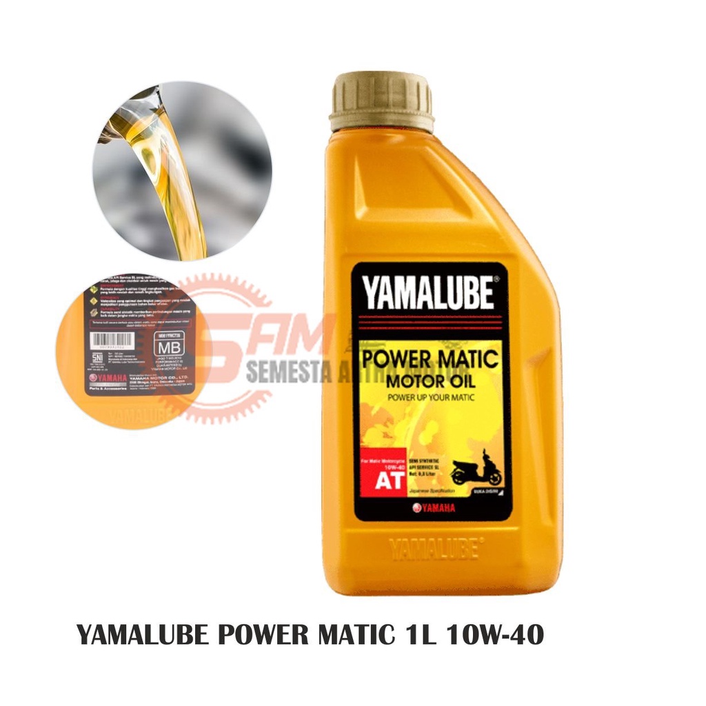 Yamalube Power Matic AT 10w40 800ml Oli Motor Matik Yamaha Fino Mio J Soul GT M3