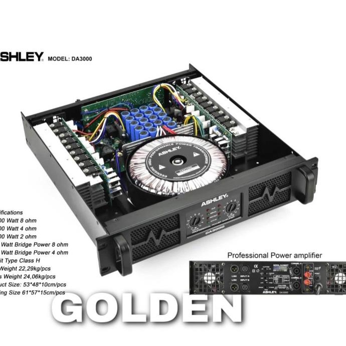 Power Ashley Da3000 Amplifier Ashley Da 3000 Class H Original