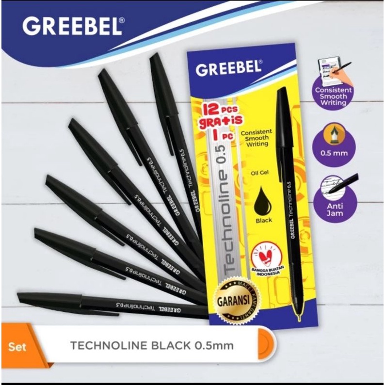 

GREEBEL BALLPOINT TECHNOLINE 0.5mm Black (Pcs)