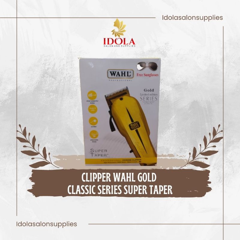 ORIGINAL Clipper Wahl Super Taper Gold Limited Edition Series - Mesin Cukur Wahl
