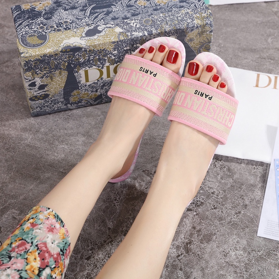 Sandal D 110 / Sendal Wanita Flat Kualitas Premium / D110 Selop Simple / D-110 / By Dailyshoes_id