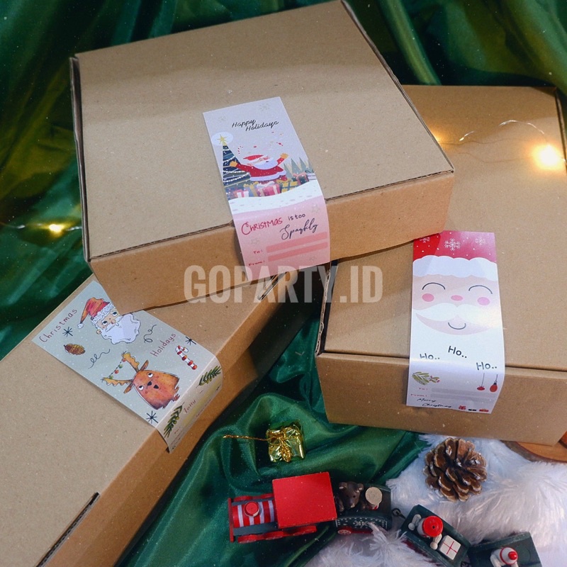 

LABEL TAG BOX HAMPERS NATAL CHRISTMAS DEKORASI BINGKISAN KOTAK