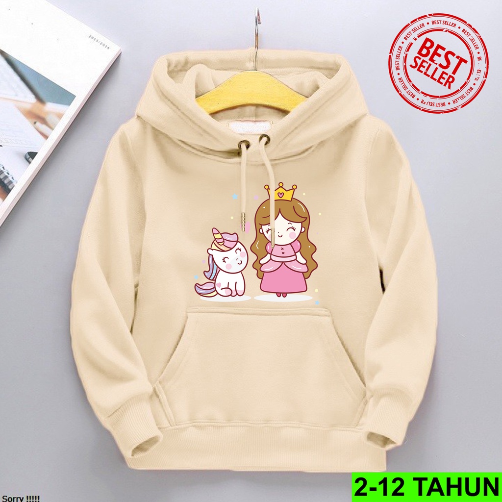 Hoodie Anak Perempuan Laki Laki UNICORN PRINCESS Hodie BEST SELLER Anak Usia 2 3 4 5 6 7 8 9 10 11 12 Tahun Jaket PANDA Anak Sweater Distro