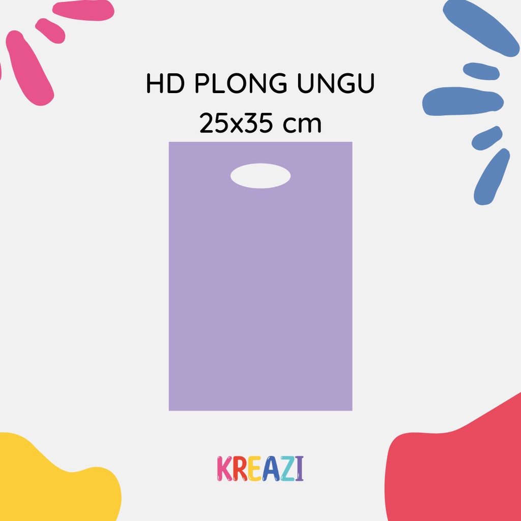 Plastik HD Plong  25x35 cm murah ungu