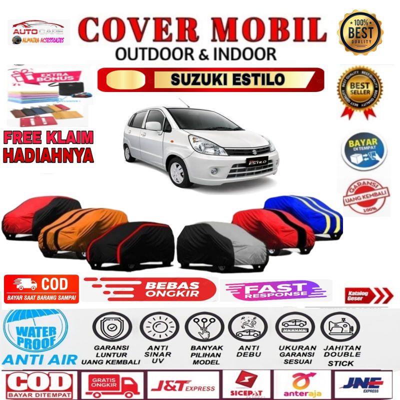 Cover Body Mobil Suzuki Estilo Sarung Body Mobil Estilo selimut penutup