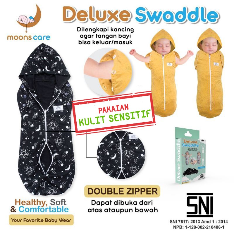 SNI DITA MOONSCARE BEDONG BAYI INSTAN MOTIF, BEDONG BAYI TANGAN LUCU, BEDONG DITA, BEDUNG BABY, BEDONG DELUXE bedung instant