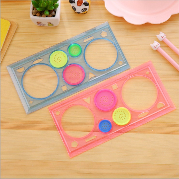 PAOPAO Penggaris Premium Ruler Kreatif Rotary Design
