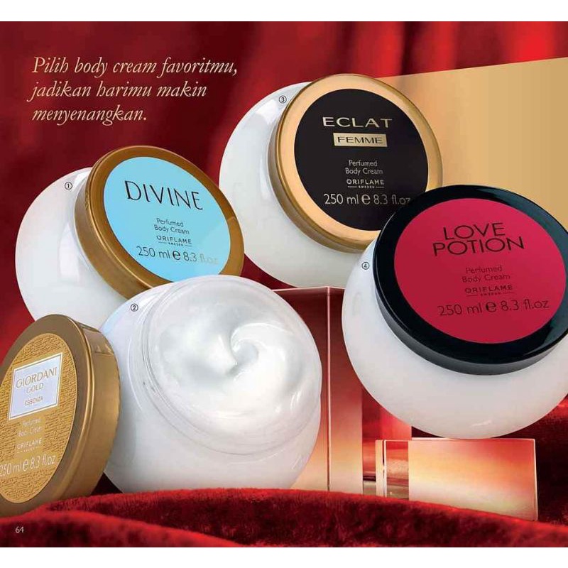 PROMO Giordani Gold Essenza/Possess/Love Potion/Eclat Femme Weekend/Amber Elixir Perfumed Body Cream