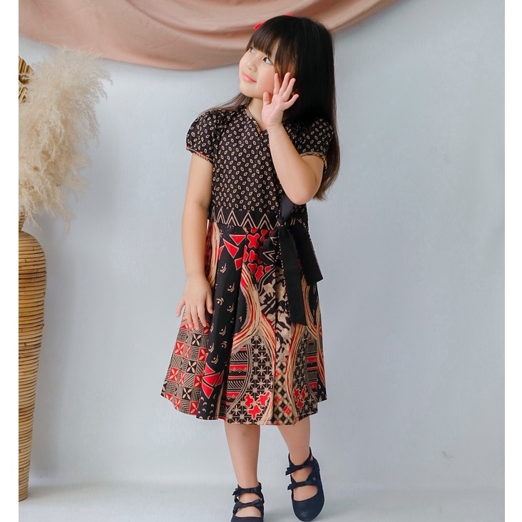 Batik Anak MTS/ Dress Batik Anak/ Kemeja Batik AnakSeragam Batik/ Batik Sekolah