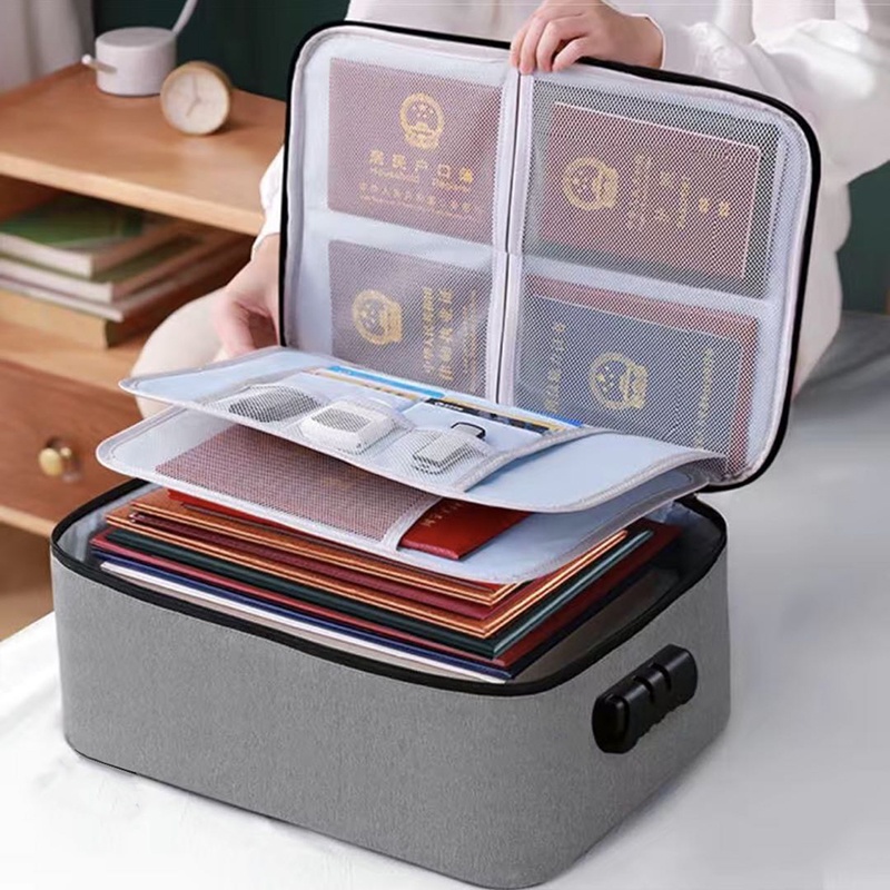 Starlight Tas penyimpanan Sertifikat Tas Dokumen Anti Air Password Tempat Dokumen File penting Tas