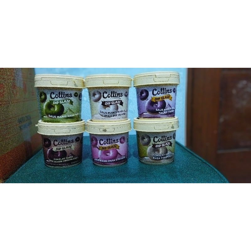 

collin dip glaze ukuran 300 gram kemasan pabrik