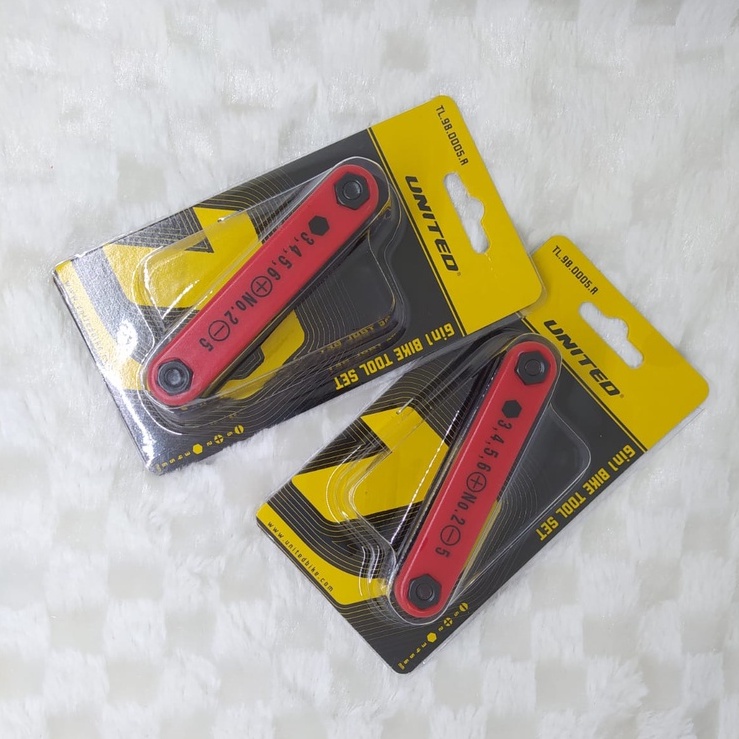 Kunci L United 6 IN 1 Red 6IN1