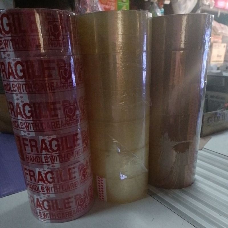 LAKBAN BENING, COKLAT DAN FRAGILE MERAH  , BOEDHI TAPE SATU PCS