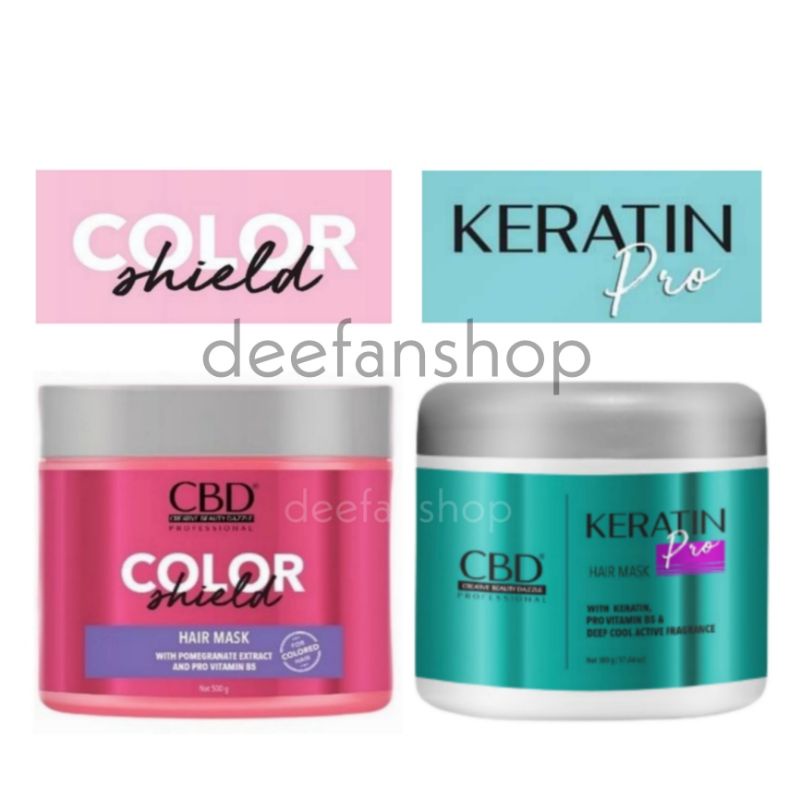 CBD Keratin Hair Mask / Color Shield / Masker Rambut 500gr