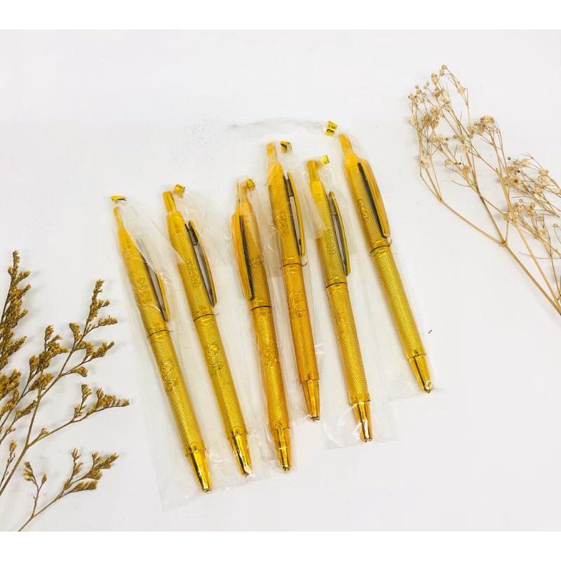 

pulpen emas kemas plastik