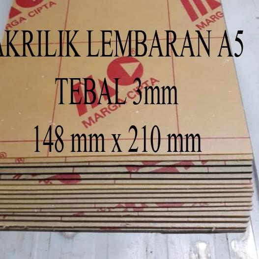 

ニ Lembaran Akrilik Marga Cipta A5 3mm ム