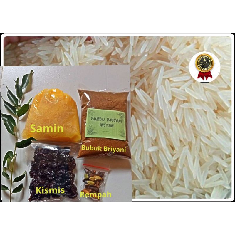 Beras Basmati dengan Bumbu Nasi Briyani Al istiqomah