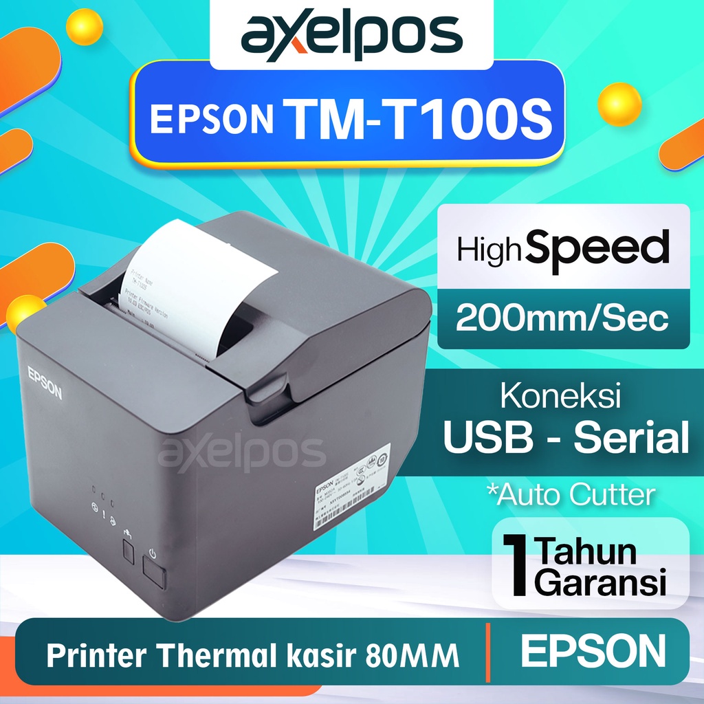 Jual Printer Thermal Kasir Struk Epson Tm T100s Sekelas Epson Tmt82 Tmt82x Shopee Indonesia 7198