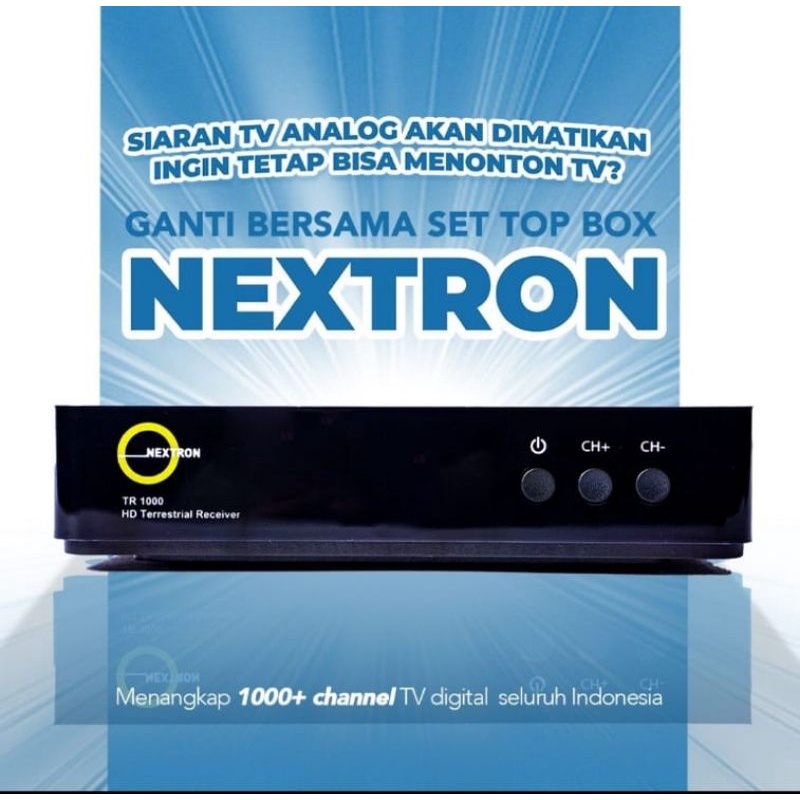 Nextron TR1000 - Set Top Box DVB T2 TV Analog ke Digital 1080P
