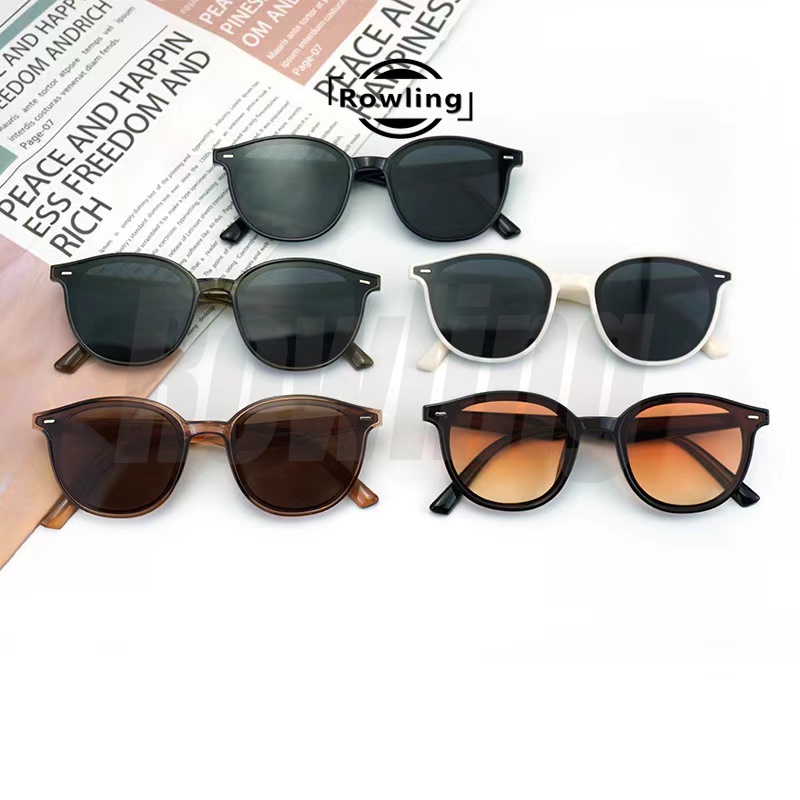 Rowling(ka-302)Kacamata Wanita Hitam  Pria  Anti Radiasi UV Fashion Sunglasses Eyewear Kacamata Kacamata Fashion