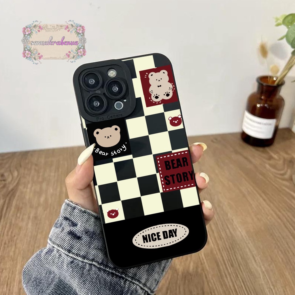 SS118 CASING SOFTCASE BEAR STORY OPPO A71 A74 A95 A76 A36 A83 F1S A59 F5 YOUTH F7 F11 RENO 4 4F F17 PRO 5 5F F19 PRO 6 7 8 7Z A96 SB4442