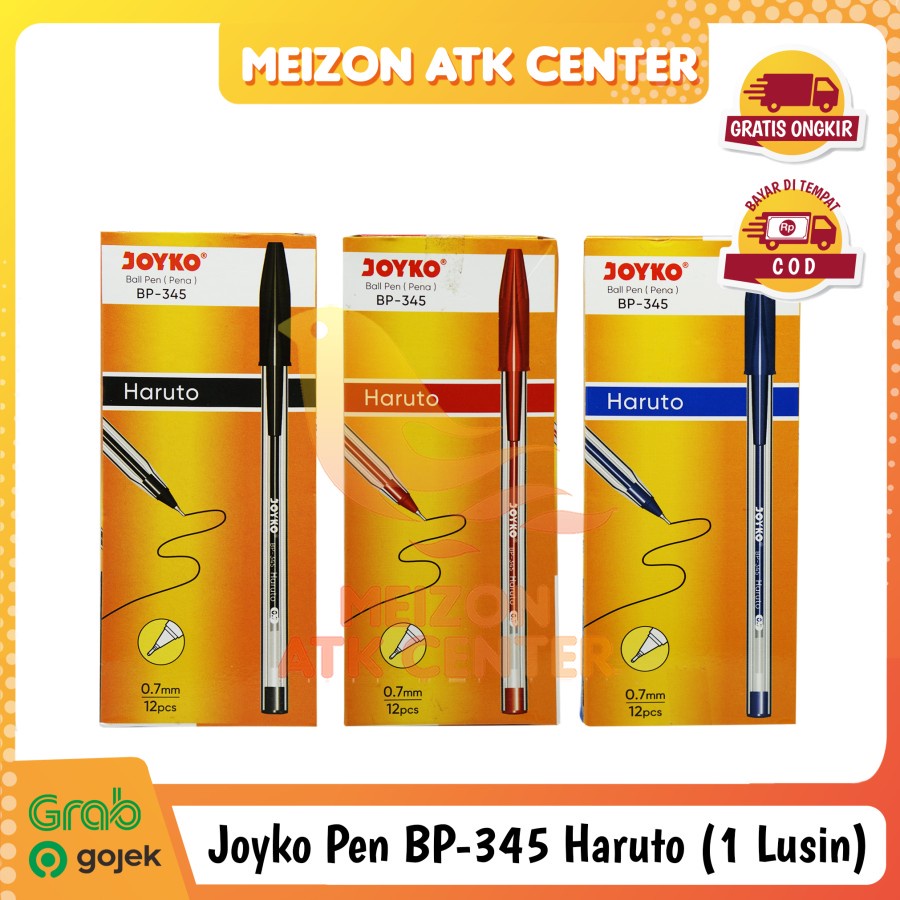 

JOYKO Pen BP-345 Haruto 0.7mm Pena Pulpen Ballpoint [1 LUSIN]
