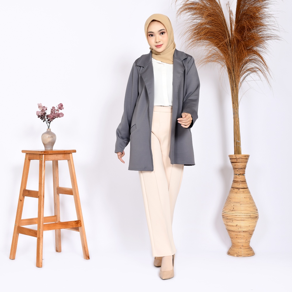 Blazer Casual Formal, Jas Kerja Wanita Premium