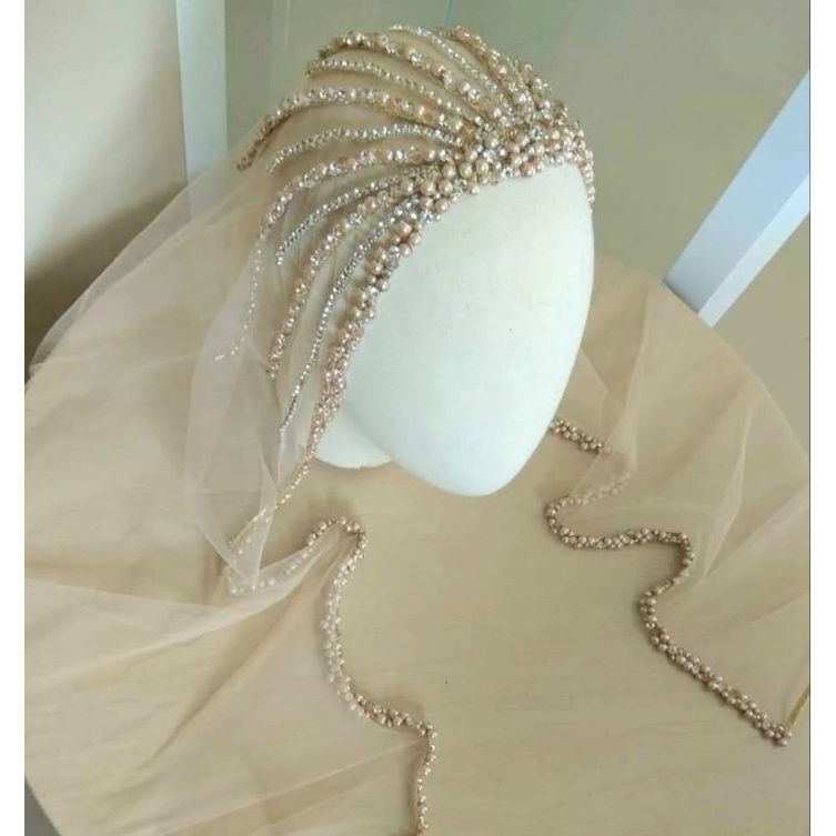 veil akar/veil akar premium/veil akar diamond/veil pengantin mutiara/slayer veil pengantin/krudung p