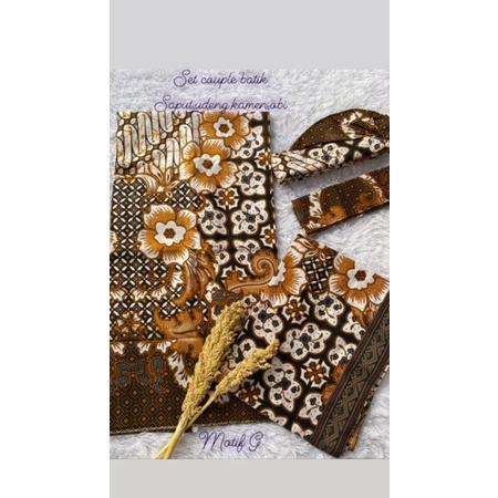 Set Couple batik/ Set Couple batik bali kamen saput udeng obi bali murah
