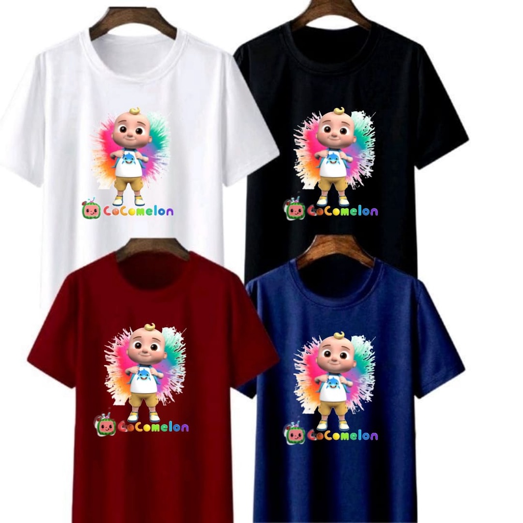 ATASAN BAJU ANAK/REMAJA/DEWASA 1-12TAHUN/DEWASA S-5XL COCO MELON HITAM MAROON PUTIH NEVY
