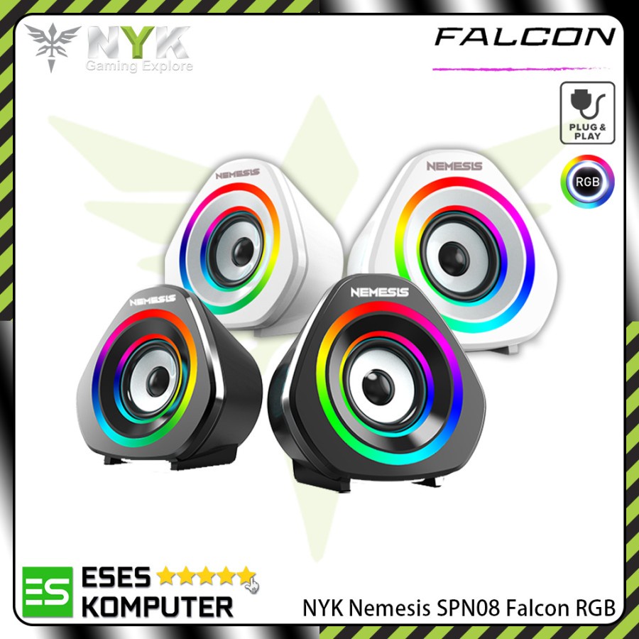 Speaker NYK Nemesis SPN08 / SPN-08 Falcon RGB - Gaming Speaker - Resmi